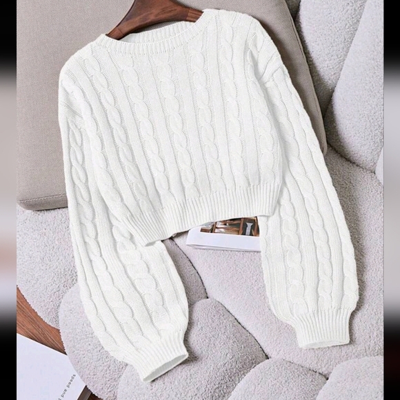 Women's Solid Color Round Neck Long Sleeve Simple Sweater, Casual For Daily - Picture 1 of 4